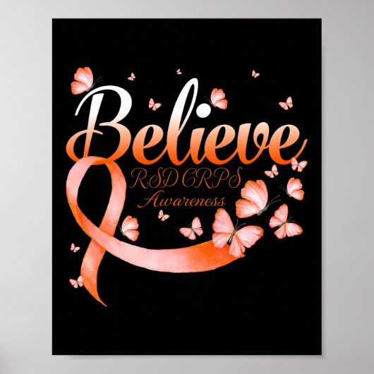 Geloof RSD CRPS Awareness Butterfly Poster (Voorkant)