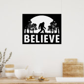 Geloof Sasquatch Poster (Keuken)