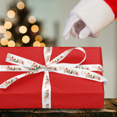 Geloof Schattigee kerstman typografie kerst Lint