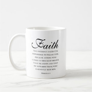 Geloof Schrift Hebreeën 11:16 Bijbelvers Koffiemok