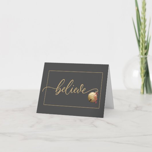 Geloof script met Jingle Bell Kaart (Voorkant)
