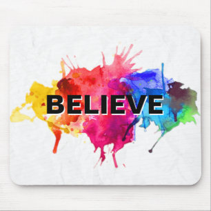 GELOOF Verf Abstract Splash Muismat