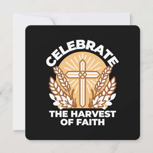 Geloof vieren met oogst – Inspirerende kunst Kaart (Voorkant)