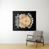 Geloof vieren met oogsten – Inspirerend kunst Wandkleed (In Situ (horizontaal))