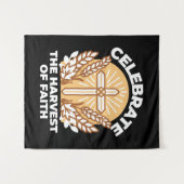 Geloof vieren met oogsten – Inspirerend kunst Wandkleed (Voorkant (horizontaal))