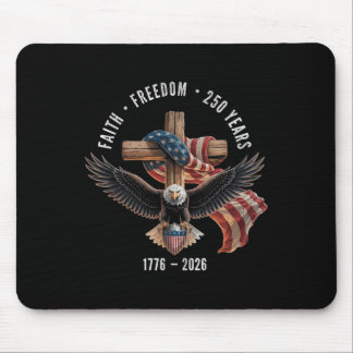 Geloof Vrijheid 250 Jaar 1776-2026 Christelijk Kru Muismat