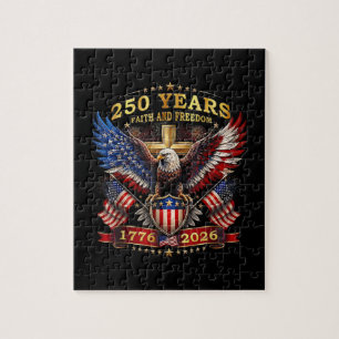 Geloof Vrijheid 250 Jaar 1776 2026 Patriottische A Legpuzzel
