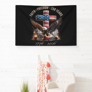 Geloof Vrijheid 250 Jaar Spandoek