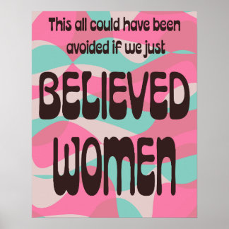 Geloof vrouwen poster