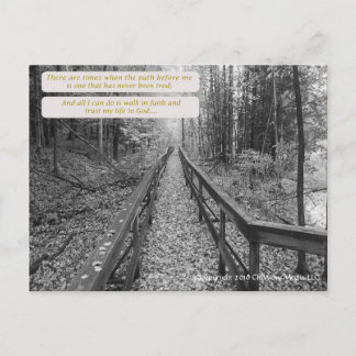 Geloof - "Wandelen in geloof" Briefkaart