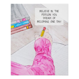 Geloof Waterverf Art Print Perfect Poster