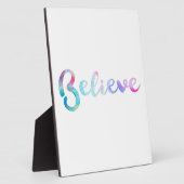 Geloof Waterverf Typografie Art Fotoplaat (Zijkant)