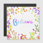 Geloof Waterverf Typografische Confetti (Voorkant / Achterkant)