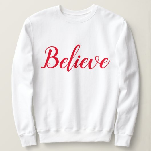 Geloof - White - Script Trui (Design voorkant)