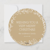 Geloof - Wreath / kerstkaart (Achterkant)