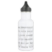 Geloof Yeshua. Christelijk Waterfles (Rechts)