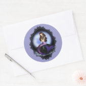 Geloof Zeemeermin Ronde Sticker (Envelop)
