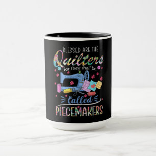 Geloofde Quilters Piecemakers Quilting Gift Mok