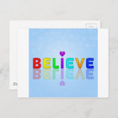 GELOOFLIJK DAT u een kleurrijke weergave-expressie Briefkaart (Voorkant / Achterkant)