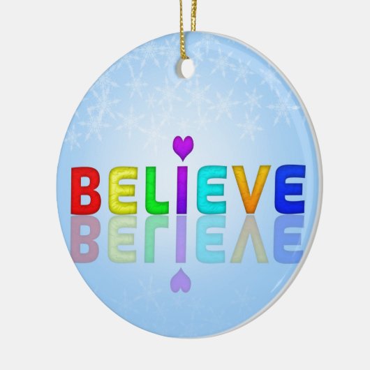 GELOOFLIJK DAT u een kleurrijke weergave-expressie Keramisch Ornament (Links)