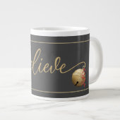 GELOOFLIJK script, Santa JINGLE BELL, Kerstmis Extra Grote Beker (Voorkant rechts)