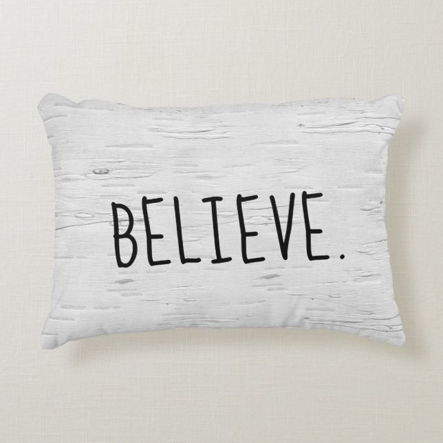 GELOOFLIJK tekst over de 'Birch Tree Accent Pillow Accent Kussen (Voorkant)