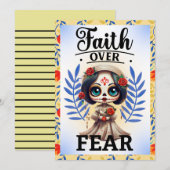 Geloofs Schedel Masker Bedankkaart (Voorkant / Achterkant)