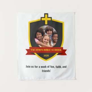 Geloofsbanier Christelijk Schild met Kruis VBS 202 Wandkleed