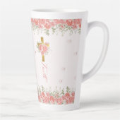 Geloofscadeau bloemenkruis latte mok (Rechts)