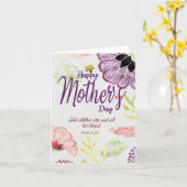 Geloofsgebaseerde Moederdag Kaart Bijbelteksten (Gele Bloem)