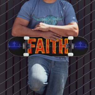 Geloofskruis Hartslag Skateboard