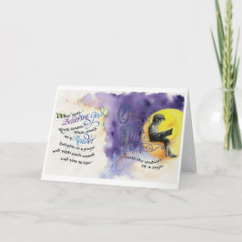 Gelooft God/Lezer, gevouwen Wenskaart, 5"x7" Kaart