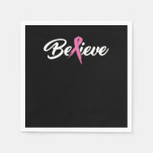 Gelooft u dat kankeroverlevenden en kankerbewustzi servet (Voorkant)