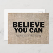 Gelooft u dat u een grappige gewichtstoename kunt  briefkaart (Voorkant / Achterkant)