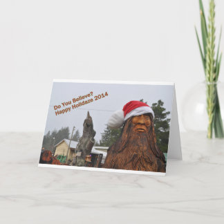 "Gelooft u" de Kaart van de Vakantie van Bigfoot