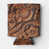 Gelooid leder blikjeskoeler (Voorkant)