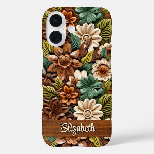 Gelooid leder Case-Mate iPhone case (Achterkant)