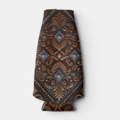 Gelooid leder flesjeskoeler (Voorkant)