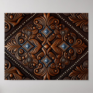 Gelooid leder poster