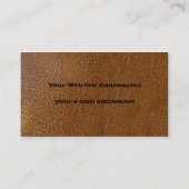  gelooid leder visitekaartje (Achterkant)