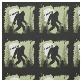 Geloven in Bigfoot Sasquatch Patroon Stof