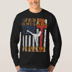 Geloven: Jezus is mijn Verlosser, schaatsen is T-shirt