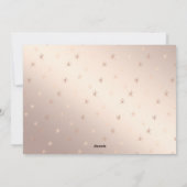 GELOVEN Koper Blush Handgeschreven Script Foto Feestdagenkaart (Achterkant)