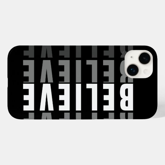 GELOVEN Tekst Effect Ontwerp Case-Mate iPhone Case (Achterkant (horizontaal))