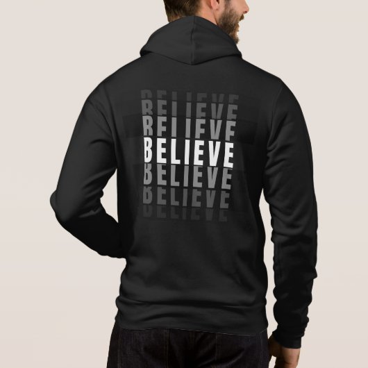 GELOVEN Tekst Effect Ontwerp Hoodie (Achterkant)