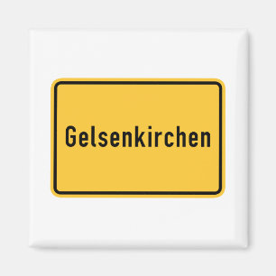 Gelsenkirchen, Duitsland wegwijzer Magneet