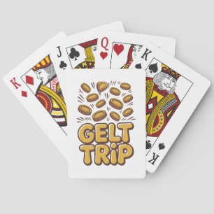 Gelt Trip Grappige Chanoeka Joodse Joodse Hebreeuw Pokerkaarten