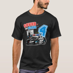 Geluid: Alarm I M4 Funny Birthday Family Police T-shirt