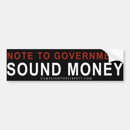 GELUID BUMPERSTICKER (Voorkant)