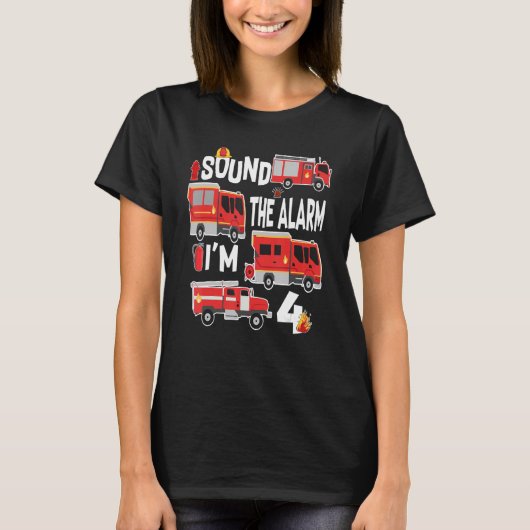 Geluid Het alarm dat ik vier jaar geleden ben... T-shirt (Voorkant)